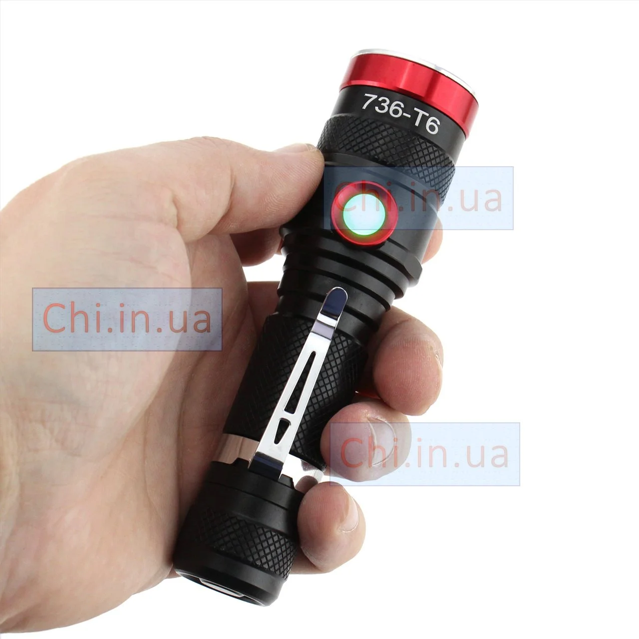 Ручной аккумуляторный фонарь 736-T6 с LED T6