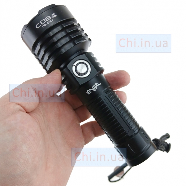 Підводний ручний ліхтар COBA CB-D507 IPX8 XHP70 1х26650 Type-C